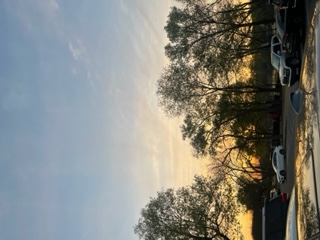 Sunset at the Riverwalk Ths photo was taken at the Riverwalk Parking lot.