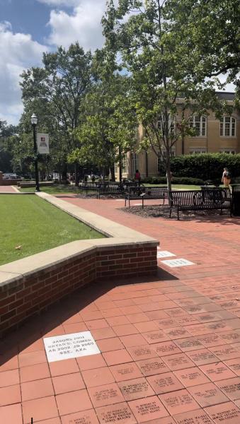 Outside the Student Center